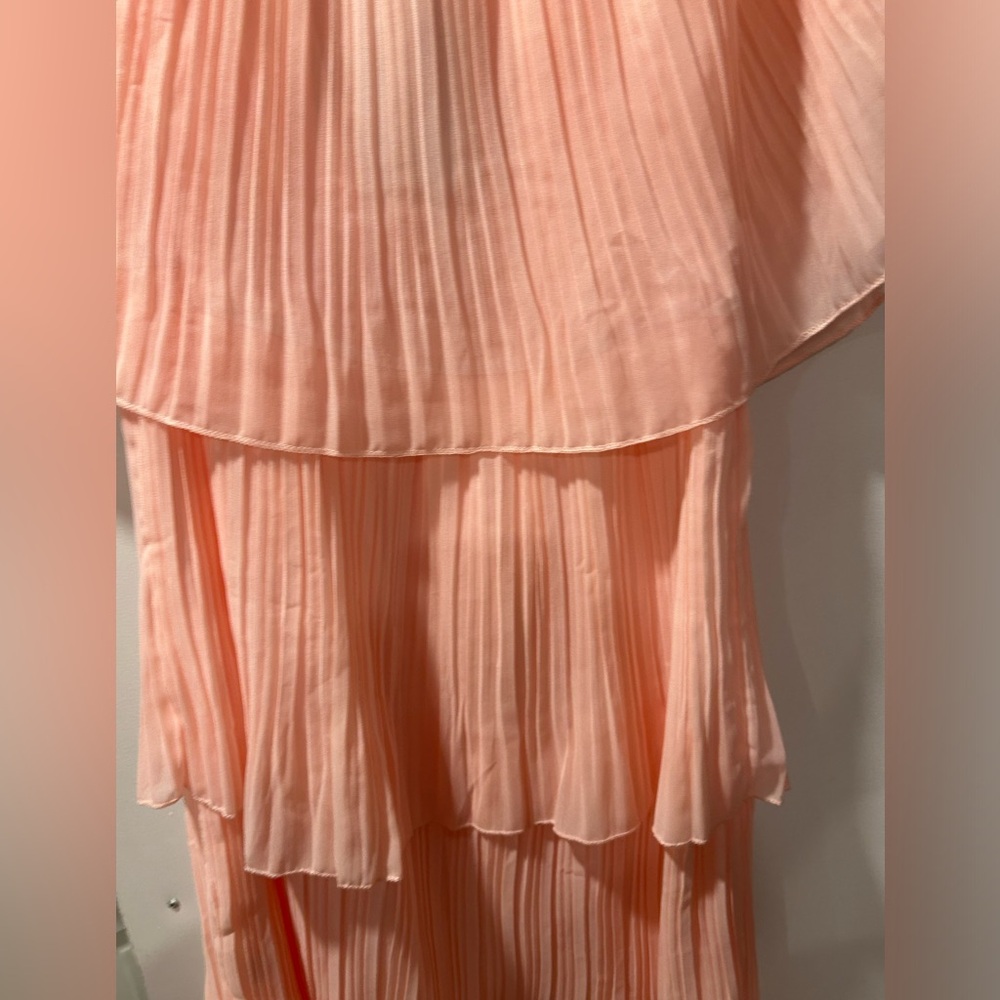 NWT Amazon ETCYY Off Shoulder Pink Tiered Dress, L - Picture 3 of 4